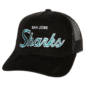 San Jose Sharks čepice baseballová kšiltovka NHL Times Up Trucker black Mitchell & Ness 106344