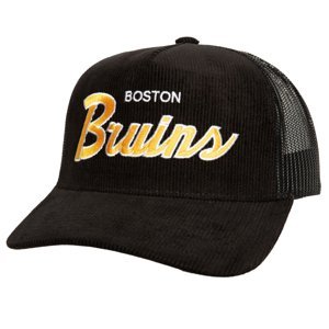 Boston Bruins čepice baseballová kšiltovka NHL Times Up Trucker black Mitchell & Ness 106359
