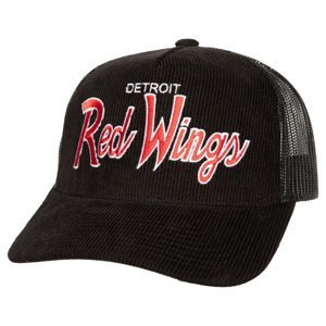 Detroit Red Wings čepice baseballová kšiltovka NHL Times Up Trucker black Mitchell & Ness 106362