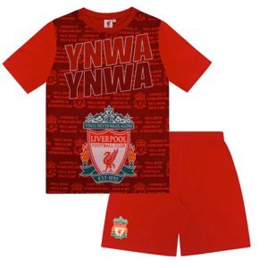 FC Liverpool dětské pyžamo Text red 55156