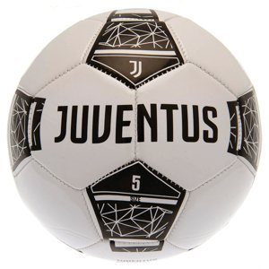 Juventus Turín fotbalový míč crest on a black and white - size 5 TM-03618