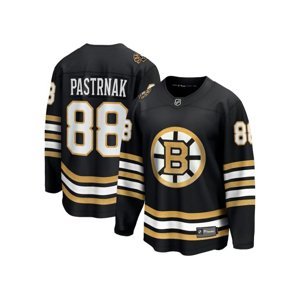 Boston Bruins dětský hokejový dres David Pastrnak #88 black 100th Anniversary Premier Breakaway Jersey Fanatics Branded 107616