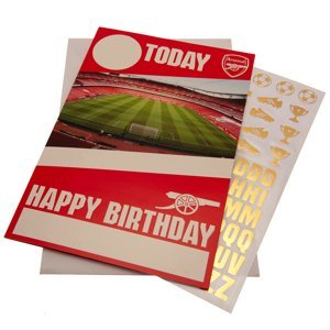 FC Arsenal narozeninové přání se samolepkami Hope you have a brilliant day TM-03905