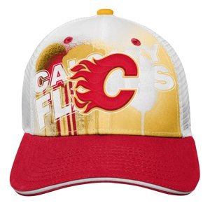 Calgary Flames dětská čepice baseballová kšiltovka Paint Splatter Fashion Meshback Outerstuff 96267