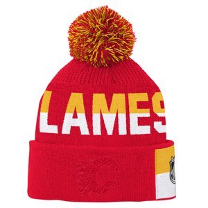 Calgary Flames dětská zimní čepice Faceoff Jacquard Knit Outerstuff 96351