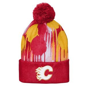 Calgary Flames dětská zimní čepice Paint Splatter Cuffed Outerstuff 96393
