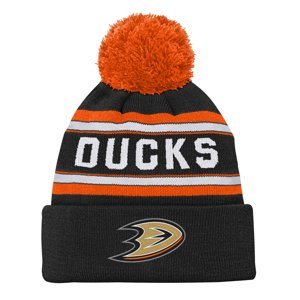 Anaheim Ducks dětská zimní čepice Jacquard Cuffed Knit With Pom Outerstuff 109494