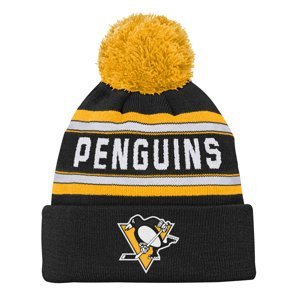 Pittsburgh Penguins dětská zimní čepice Jacquard Cuffed Knit With Pom Outerstuff 109524