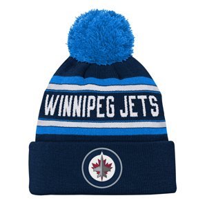 Winnipeg Jets dětská zimní čepice Jacquard Cuffed Knit With Pom Outerstuff 109545