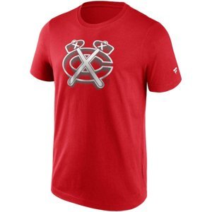 Chicago Blackhawks pánské tričko Chrome Graphic T-Shirt Athletic Red 105882