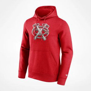 Chicago Blackhawks pánská mikina s kapucí Chrome Graphic Hoodie Athletic Red Fanatics Branded 105903