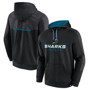 San Jose Sharks pánská mikina s kapucí Poly Fleece POH black Fanatics Branded 109650