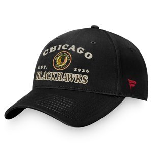 Chicago Blackhawks čepice baseballová kšiltovka Heritage Unstructured Adjustable Fanatics Branded 109965
