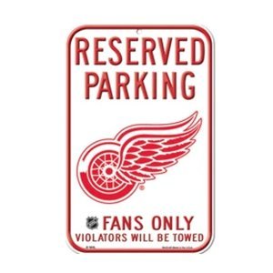 Detroit Red Wings cedule na zeď Reserved Parking Sign 110049