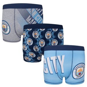 Manchester City dětské boxerky 3pack blue 55811