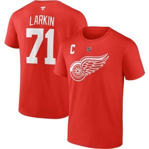Detroit Red Wings pánské tričko Dylan Larkin #71 Authentic Stack Name & Number Fanatics Branded 111405