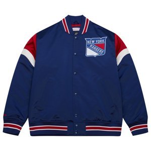New York Rangers pánská bunda NHL Heavyweight Satin Jacket Mitchell & Ness 106185
