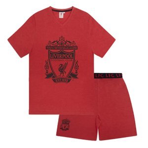 FC Liverpool pánské pyžamo Short Red Marl 56325
