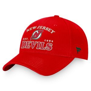 New Jersey Devils čepice baseballová kšiltovka Heritage Unstructured Adjustable Fanatics Branded 111651