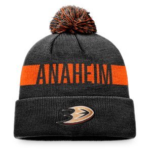 Anaheim Ducks zimní čepice Fundamental Beanie Cuff with Pom Fanatics Branded 111552