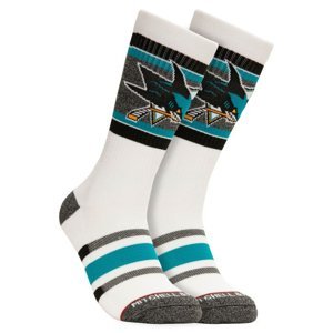San Jose Sharks ponožky NHL Cross Bar Crew Socks Mitchell & Ness 112135