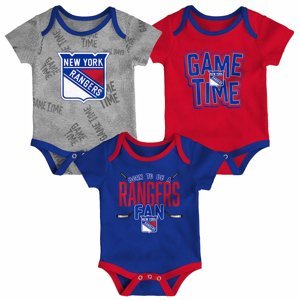 New York Rangers kojenecké body 3-pack Game Time S/S Creeper Set - Newborn Outerstuff 112180