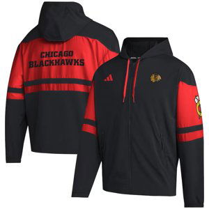 Chicago Blackhawks pánská bunda s kapucí adidas Full-Zip Hoodie - Black adidas 112195