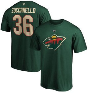 Minnesota Wild pánské tričko Mats Zuccarello #36 Authentic Stack Name & Number Fanatics Branded 112216