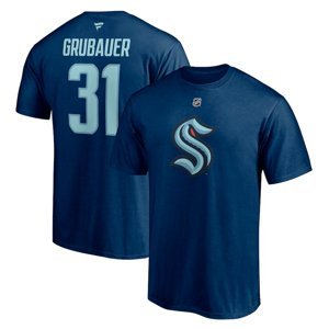 Seattle Kraken pánské tričko Philipp Grubauer #31 Authentic Stack Name & Number Fanatics Branded 112219