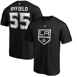 Los Angeles Kings pánské tričko Quinton Byfield #55 Authentic Stack Name & Number Fanatics Branded 112225