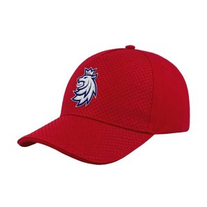 Hokejové reprezentace čepice baseballová kšiltovka Czech republic Relax red with logo embroidery 112303