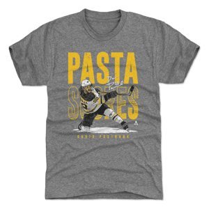 Boston Bruins pánské tričko David Pastrnak #88 Pasta Scores WHT 500 Level Grey 500 Level 112408