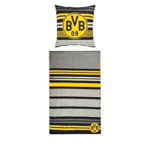 Borussia Dortmund povlečení na jednu postel Gestreift 56673