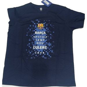 FC Barcelona pánské tričko Logos navy 57474
