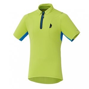 Dres krátký pánský Shimano Polo Shirt zelený Velikost: L