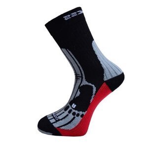 Ponožky Progress MERINO turistické černo/šedé Velikost: 3-5