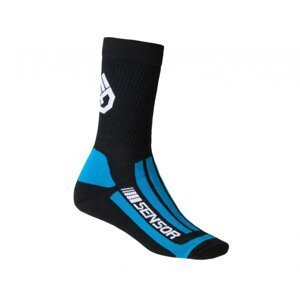 Ponožky SENSOR TREKING MERINO černo/modré Velikost: 3-5