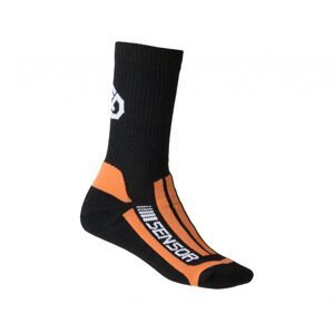 Ponožky SENSOR TREKING MERINO černo/oranžové Velikost: 3-5