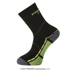 Ponožky Progress TRAIL bamboo černo/zelené Velikost: 3-5