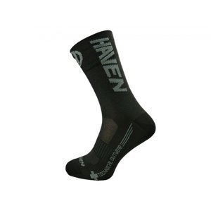 Ponožky HAVEN LITE SILVER NEO LONG 2páry černo/šedé Velikost: 10-12