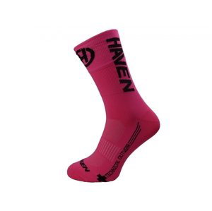 Ponožky HAVEN LITE SILVER NEO LONG 2páry růžovo/černé Velikost: 10-12