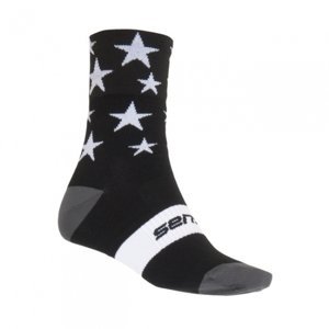Ponožky SENSOR STARS černo/bílé Velikost: 3-5