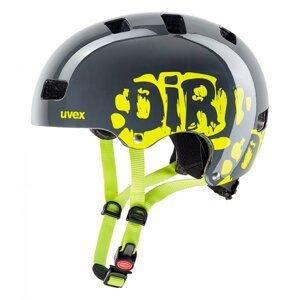 Přilba dětská UVEX Kid 3 dirtbike grey/lime Velikost: 55-58