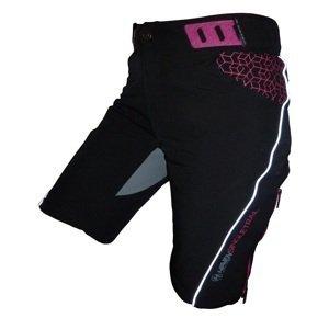 Kalhoty krátké dámské HAVEN SINGLETRAIL WMS černo/růžové s cyklovložkou Velikost: L