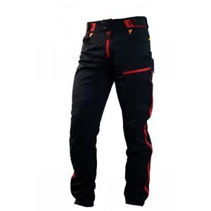 Kalhoty dlouhé unisex HAVEN SINGLETRAIL LONG černo/červené Velikost: XL