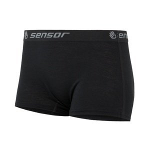 Kalhotky dámské SENSOR MERINO ACTIVE s nohavičkou černé Velikost: XL