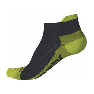 Ponožky SENSOR RACE COOLMAX INVISIBLE černo/zelené Velikost: 3-5