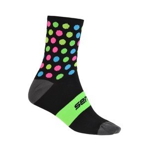 Ponožky SENSOR DOTS NEW černo/multi Velikost: 3-5