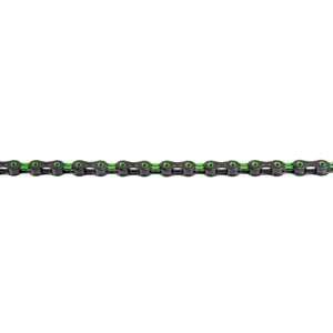 Řetěz KMC DLC11 zeleno-černý 118čl. BOX