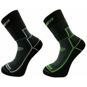 Ponožky dětské HAVEN TREKKING černo/zelené černo/šedé 2 páry Velikost: 27-30